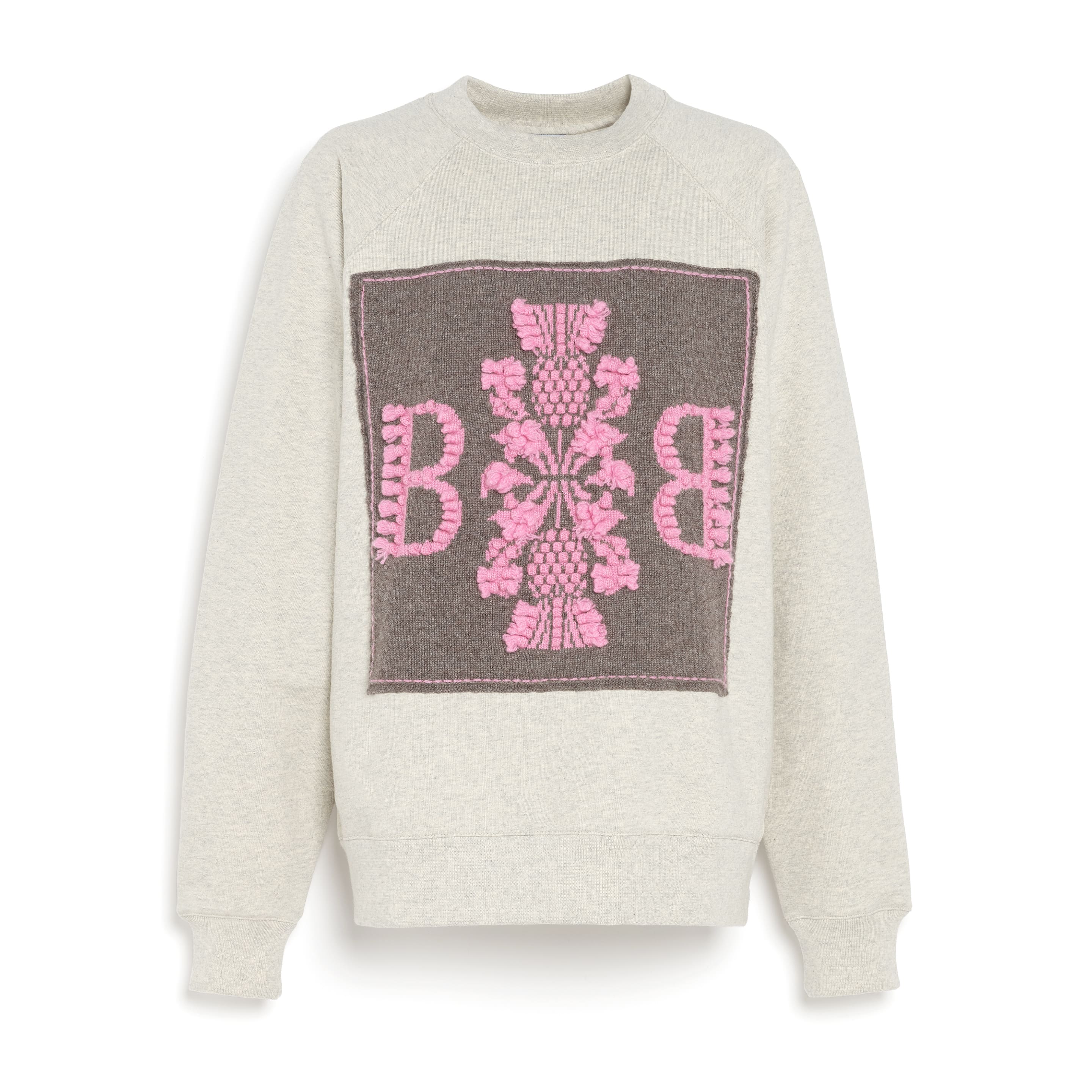 Sweatshirt with Barrie logo cashmere patch – Barrie.com