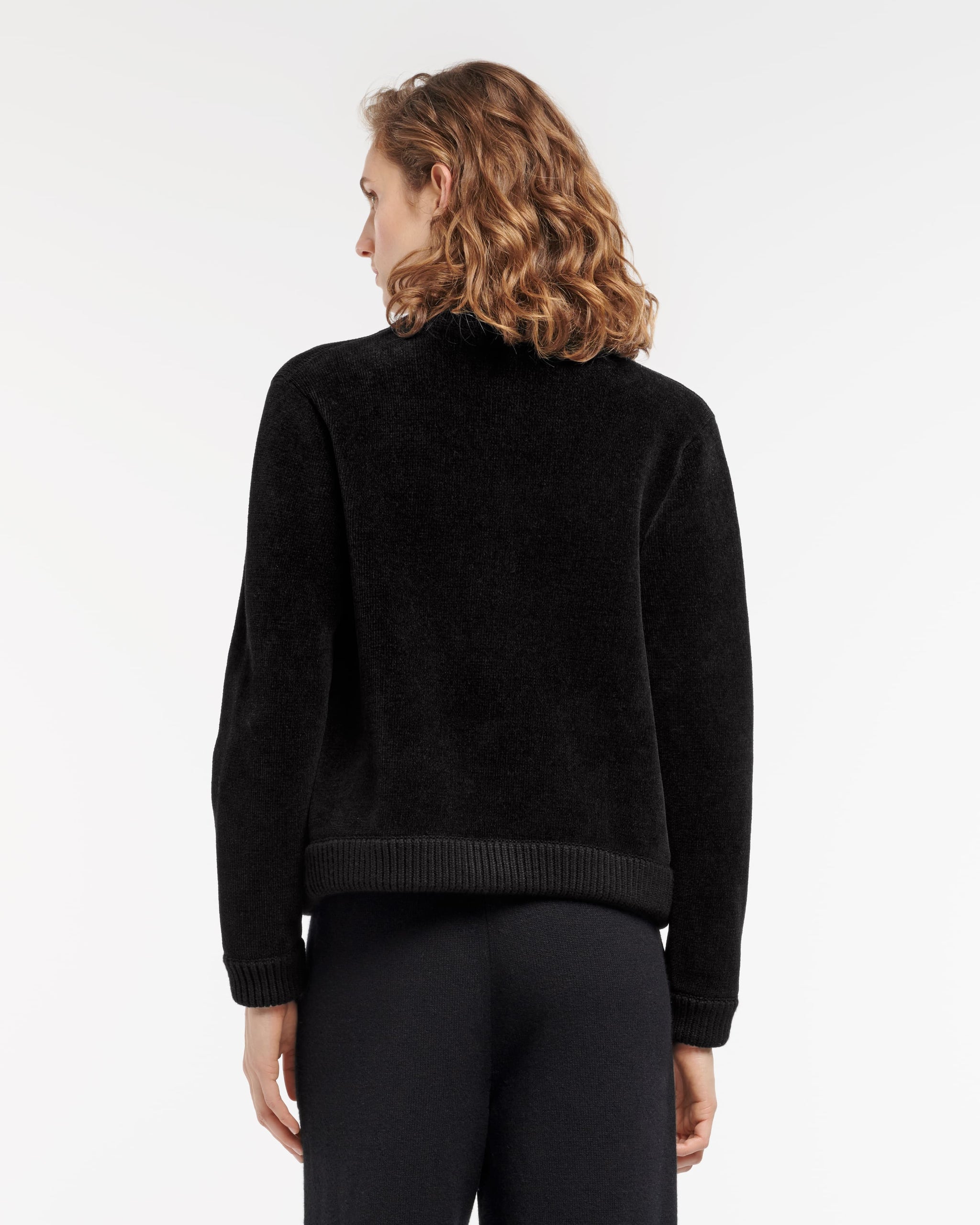 Cashmere and cotton velvet-effect cardigan | Barrie + Sofia Coppola ...