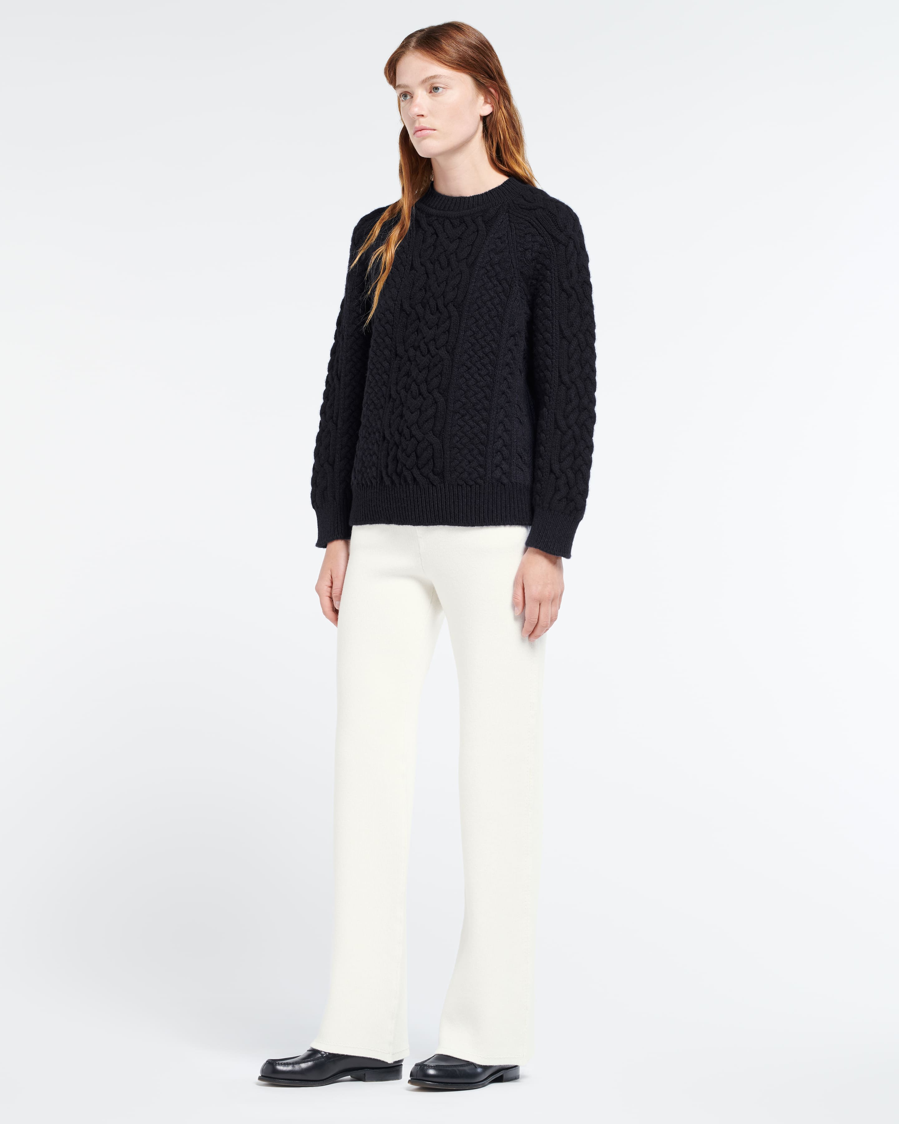 Cable knit cashmere jumper Barrie