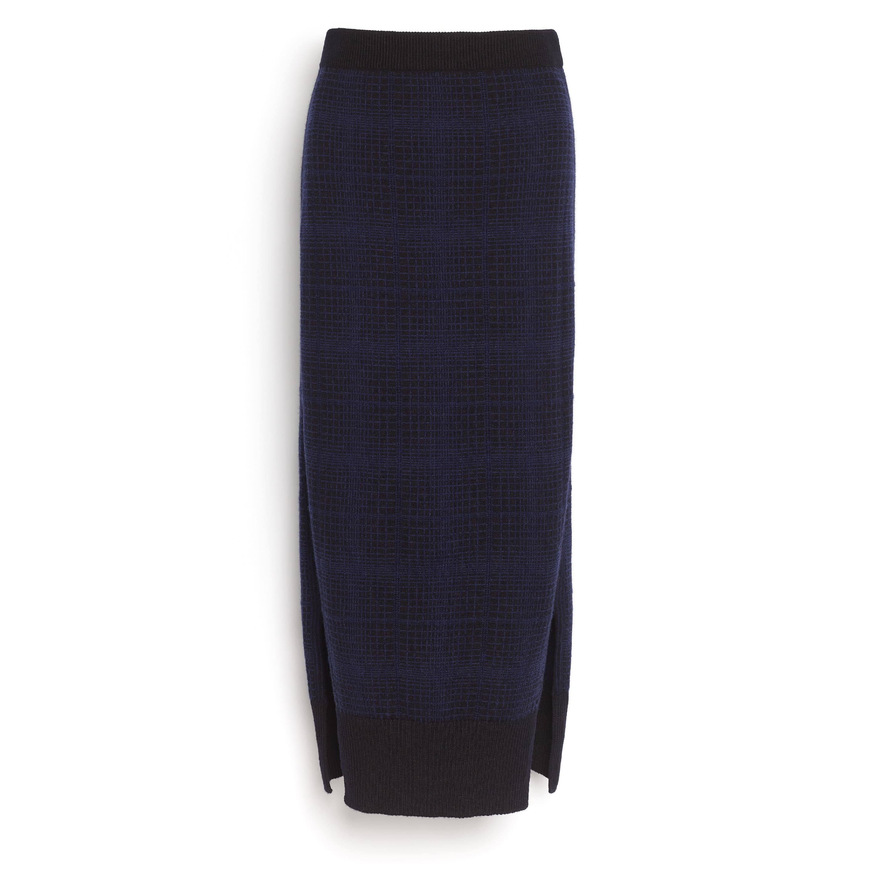 Plaid pencil skirt blue best sale