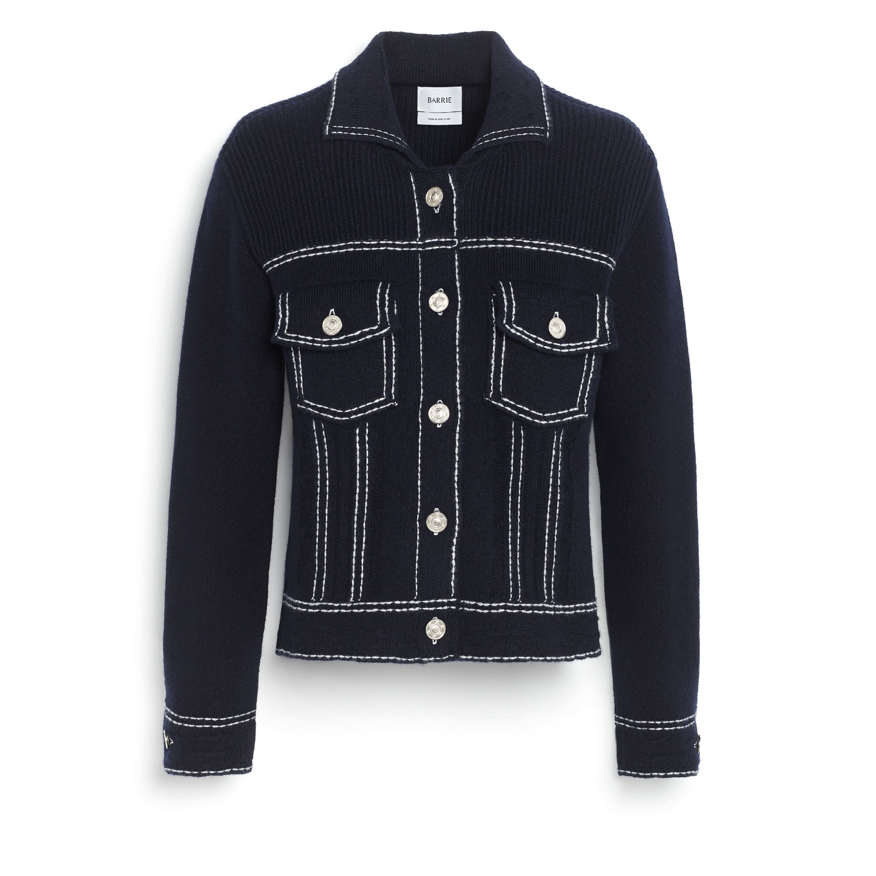 Denim cashmere and cotton jacket Barrie