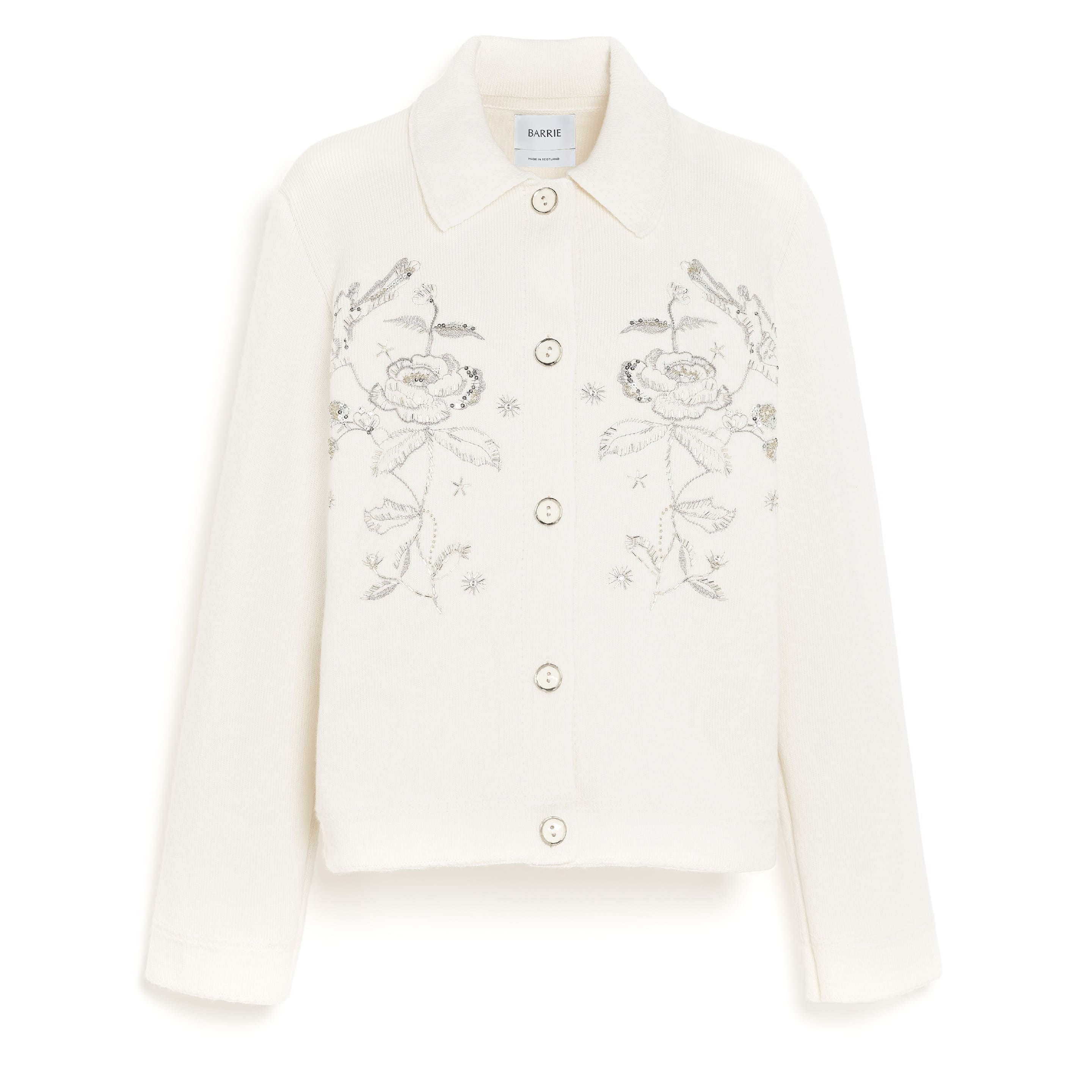 Barrie ribbed jacket - White