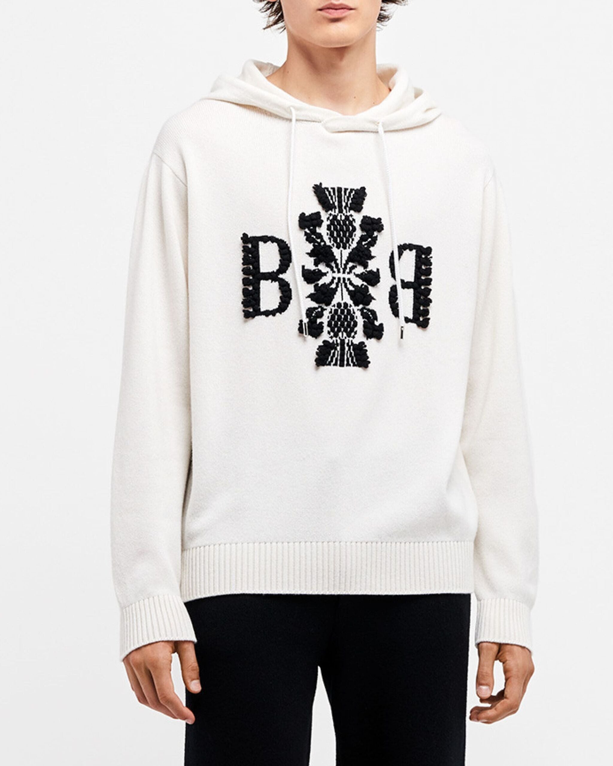 Barrie 3D logo cashmere hoodie