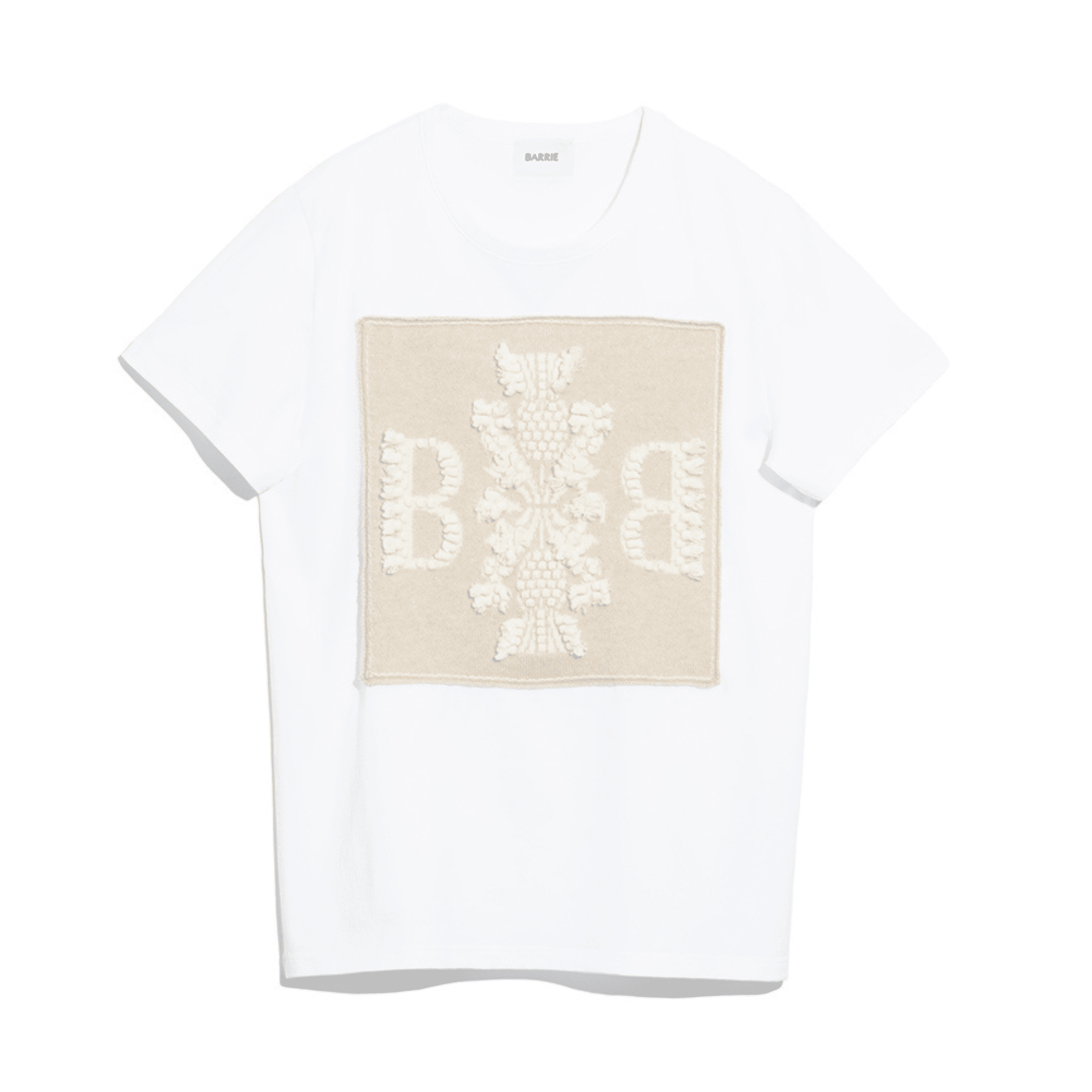 Cotton t-shirt with Barrie logo cashmere patch – Barrie.com