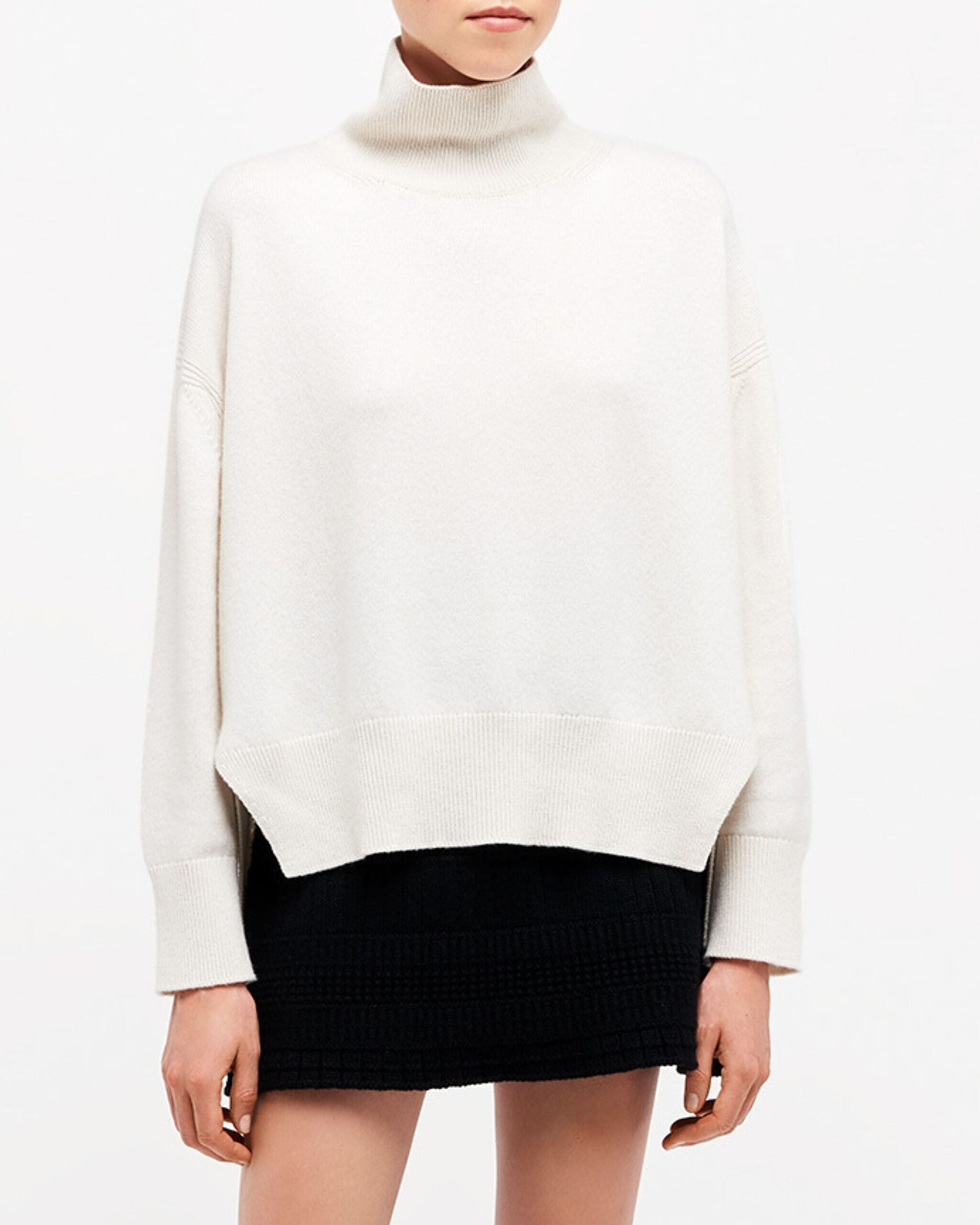 Iconic oversized roll neck cashmere jumper Barrie