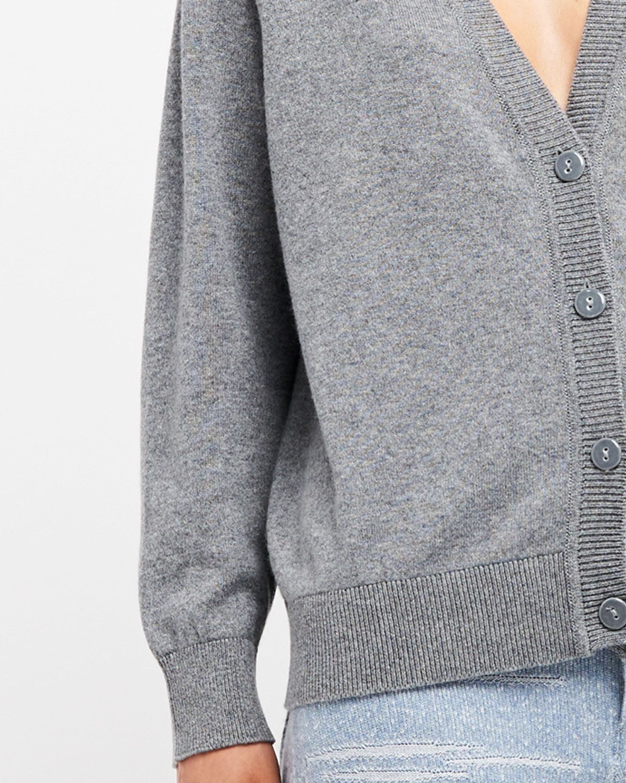 Barrie V-neck cashmere cardigan - Grey